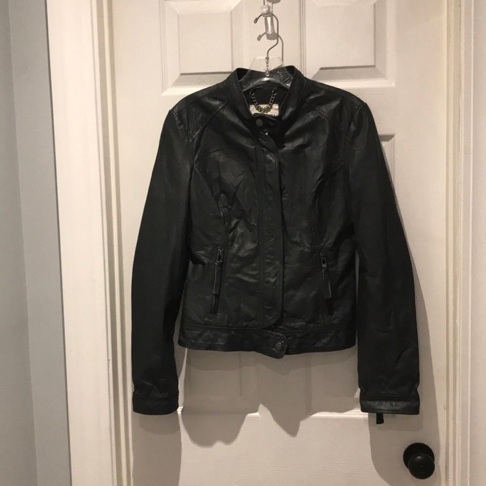 BB Dakota Moto biker leather jacket size medium